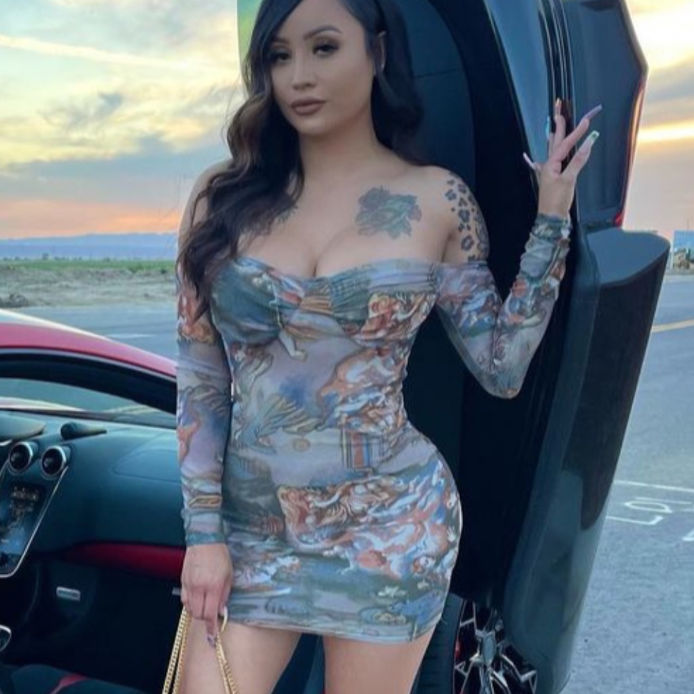 Angels off the shoulder dress